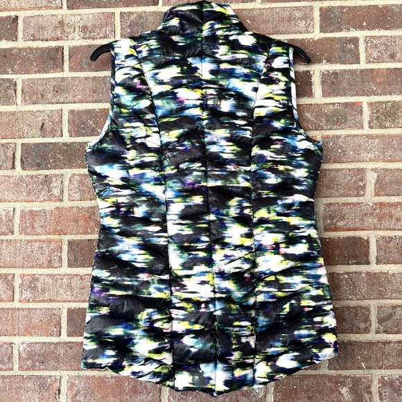 Tangerine Duck Down Puffer Multicolor Women’s Vest Size Small - Picture 2 of 9